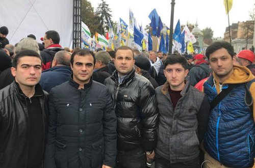 Diasporamızdan Saakaşviliyə dəstək - FOTO