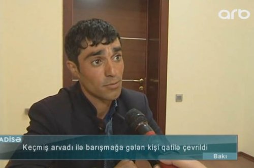 Arvadını öldürəndən sonra yuyunaraq evdən çıxıb