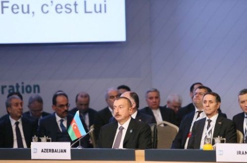 Azərbaycan prezidenti İstanbulda keçirilən D-8 sammitində çıxış etdi - FOTO