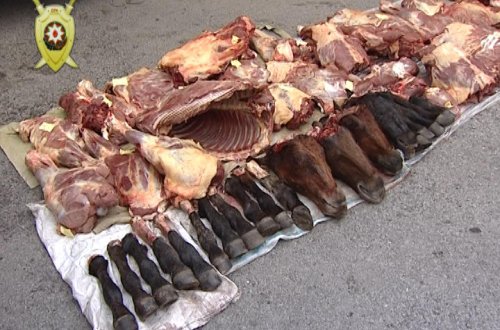 500 kq mənşəyi məlum olmayan ət satışının qarşısı alınıb (FOTO)