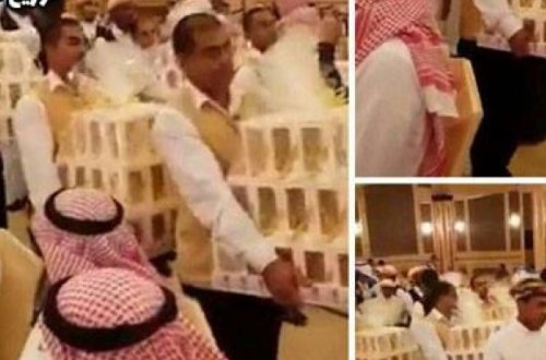 Toya gələnlərə ayfon-8 hədiyyə edildi - Video