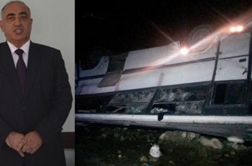 Goranboy icra başçısının zorla işlətdiyi pambıqçıları daşıyan avtobus körpüdən aşıb - XEYLİ SAYDA YARALI VAR