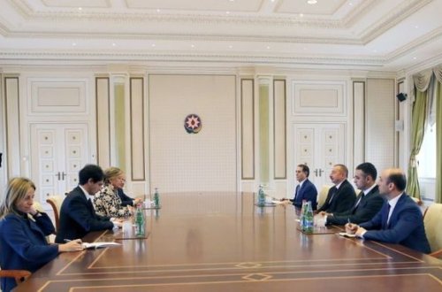 Azərbaycan prezidenti İtaliya Senatının nümayəndə heyətini qəbul etdi