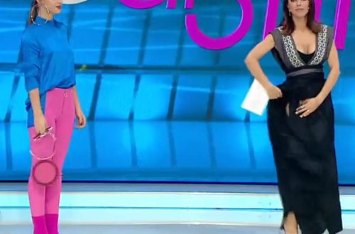 Kanal D-nin aparıcısı canlı yayımda biabır oldu - VİDEO - FOTO