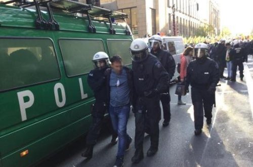 Almaniyada kürdlərlə toqquşma: azı 15 polis yaralandı - FOTO