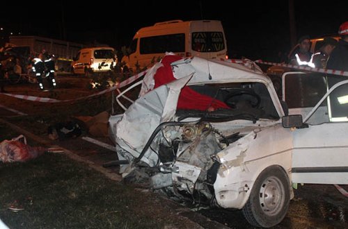 Türkiyədə ağır qəza - Ölən və yaralananlar var + Foto