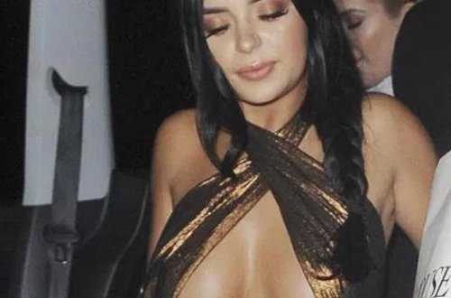 Açıq-saçıq libası modeli pis vəziyyətdə qoydu - FOTO