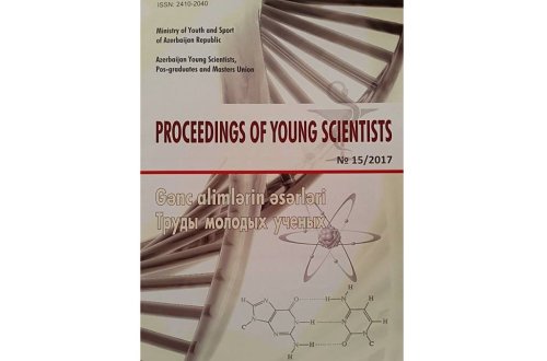 “Gənc Alimlərin Əsərləri” elmi jurnalının növbəti ingilis dilli versiyası çap olunub