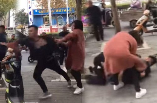 Sevgilisinə təcavüz edən yaşlı kişini döyərkən həyatının şokunu yaşadı - VDİEO