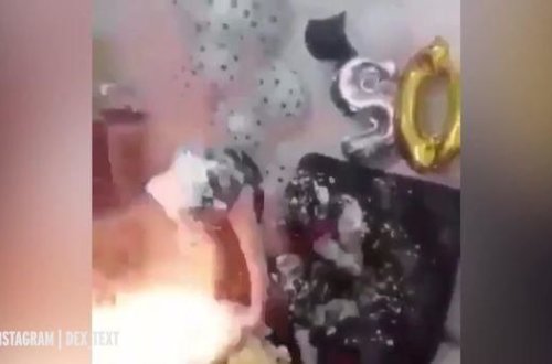 İranda ad günü mərasimində bədbəxt hadisə - VİDEO