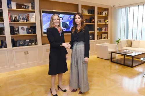 Mehriban Əliyeva Baronessa Rona Feyrhedini qəbul edib – FOTO