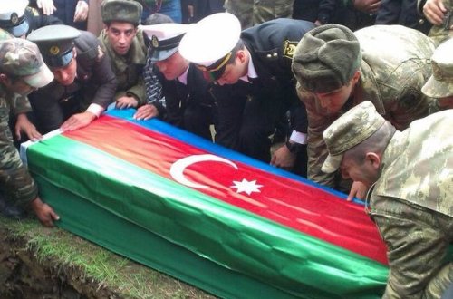 Şəhid olan hərbi qulluqçu dəfn edildi
