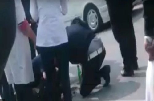 Sumqayıtda avtomobil qadını vurdu