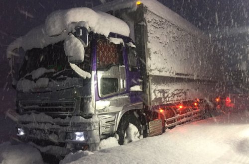 Yaponiyada qar fəlakəti - Fotolar + Video