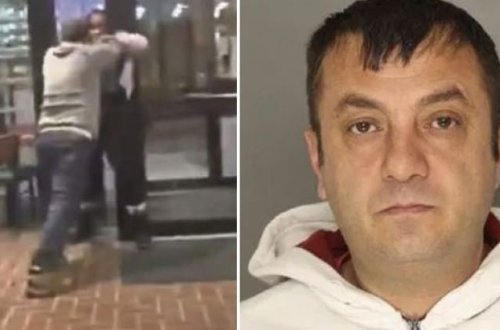 Qadına kəllə atan türk ABŞ-ı qarışdırdı - Video