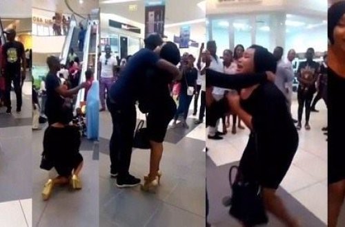 Sevgilisinə evlilik təklif edən qız rüsvay oldu – Video