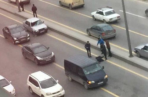 Bakıda “ölümə gedən piyada” kameraya düşdü – VİDEO