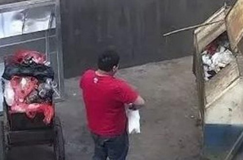 Ata yeni doğulan körpəni zibilliyə atdı - VİDEO - FOTO