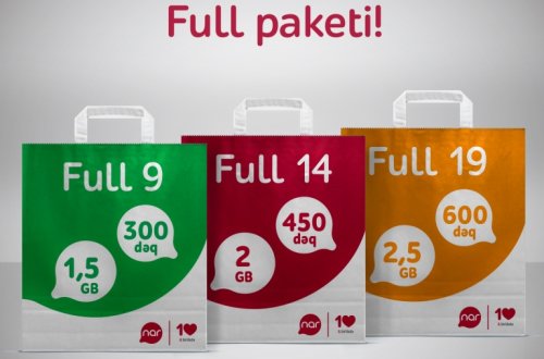 “Full” paketinə qoşul, “Nar”-dan “Samsung Galaxy S8” və ya “Ipad Pro” qazan!