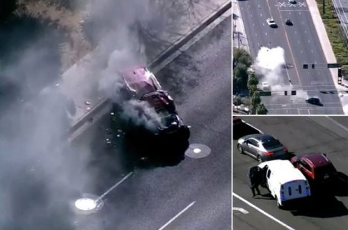 Polisdən qaçarkən dəhşətli qəza törətdi – VİDEO