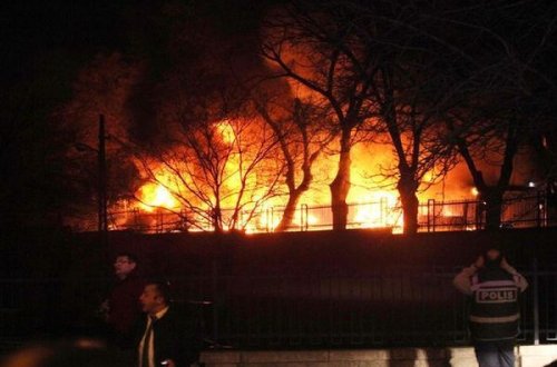 Ankarada güclü partlayış baş verib – FOTO