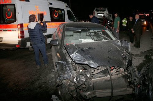 İstanbulda 10 avtomobil toqquşdu – FOTO