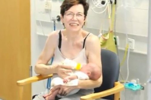 70 yaşında 25 yaşlı nəvəsindən dördəm uşaq dünyaya gətirdi - VİDEO