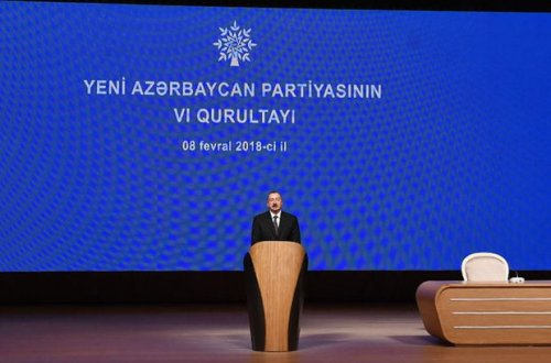 İlham Əliyev YAP-ın qurultayında