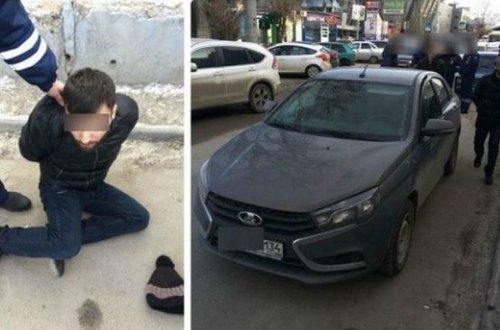 Rusiyada azərbaycanlı avtomobil oğrusu yaxalanıb – VİDEO