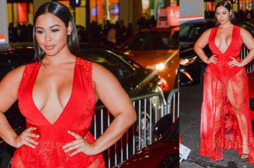 Bikiniyə oxşayan qırmızı libası ilə gecənin ulduzu oldu - FOTOLAR 