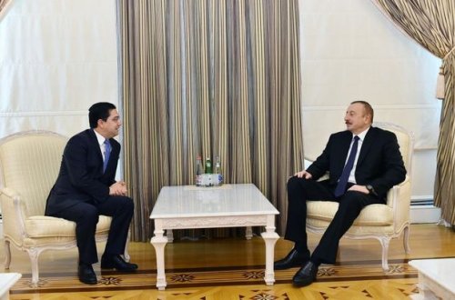 İlham Əliyev mərakeşli naziri qəbul etdi