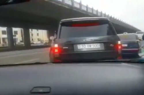 Qadın sürücü Vasif Məhərrəmlinin videosunu yaydı