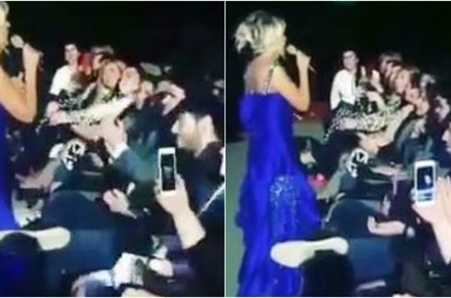 53 yaşlı Brilliant Dadaşovanın oğlundan konsertdə anasına qarşı hörmətsizlik - VİDEO