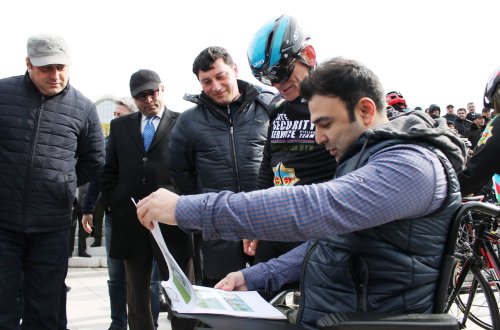 Mədət Quliyev DTX işçiləri ilə birgə veloyürüşdə (FOTOLAR)