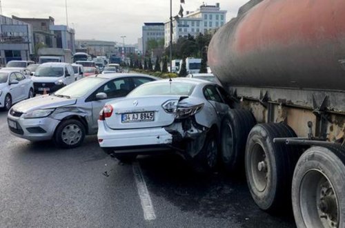 Azərbaycanlı sürücü ağır qəza törətdi - 12 maşınla toqquşdu+Video