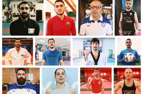 Azərbaycan idmançıları İlham Əliyevi seçirlər - VİDEO