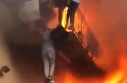 SON DƏQIQƏ: Restoranında güclü yanğın: uşaqlar eyvandan tullandılar - VİDEO 
