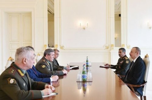 İlham Əliyev Valeri Gerasimovu qəbul edib - YENİLƏNİB