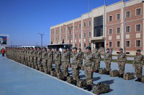 Sülhməramlılarımız vətənə qayıtdı - FOTO