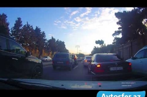 Yol polisi Bakıda “Niva” ilə qayda pozur - VİDEO