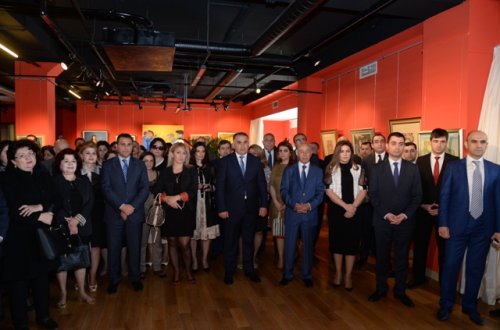 Nəsimi rayonunda Zərifə Əliyevanın anadan olmasının 95 illiyi münasibəti ilə rəsm sərgisinin açılışı olub