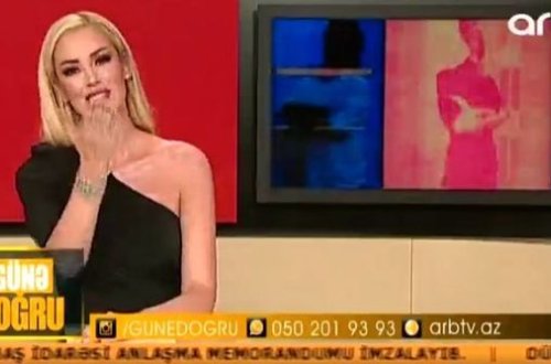 Türkiyəli müğənni ARB TV-nin efirində aparıcılıq etdi – VİDEO + FOTO