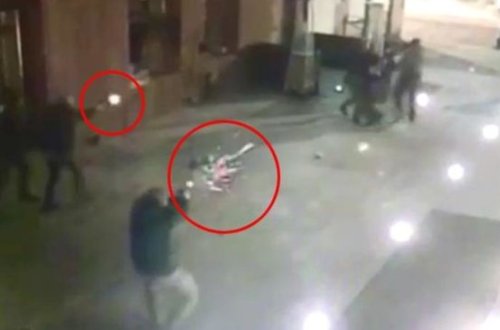 Polis kapitanı leytenantla duelə çıxdı, güllə yoldan keçənə dəydi