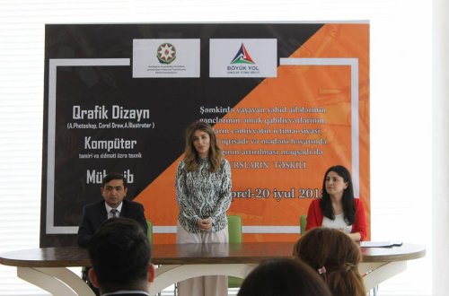 Şəmkir rayonunda yaşayan şəhid ailələrinin üzvləri üçün təşkil olunacaq kurslara start verildi.