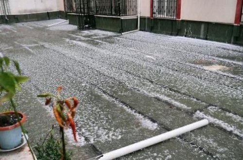 Dolu düşüb, daşqın olub - FAKTİKİ HAVA