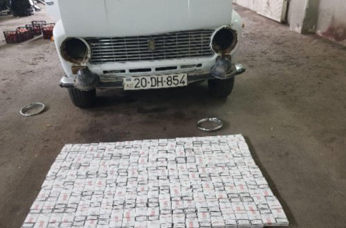Azərbaycana qanunsuz yolla siqaret keçirən şəxs saxlanıldı - FOTO