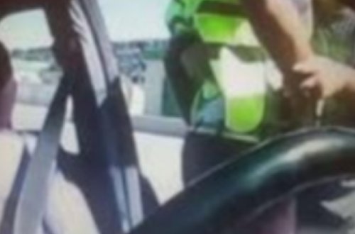 Bakıda sürücü ilə DYP işçiləri arasında İNSİDENT - VİDEO