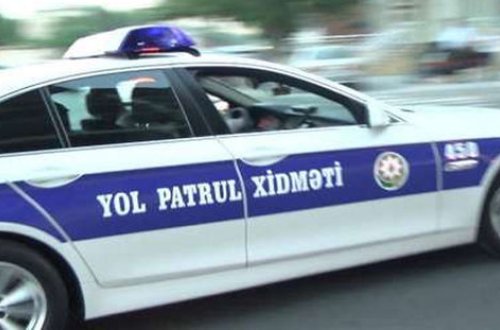 Bakıda sükan arxasında yatan yol polisi qəza törətdi - VİDEO