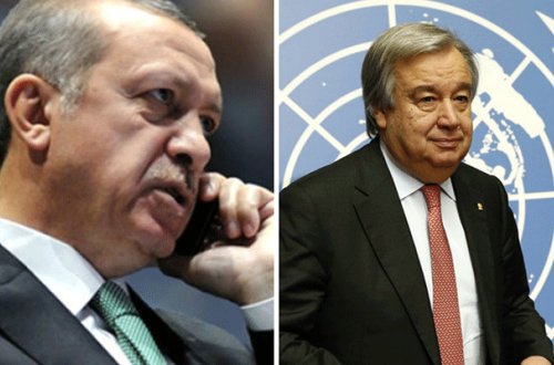 Ərdoğan BMT-nin baş katibi ilə danışdı