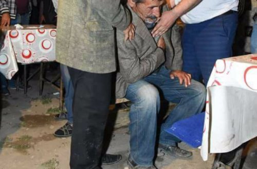 4 bacının tək qardaşı olan şəhidimizin atasının yasdan FOTOSU